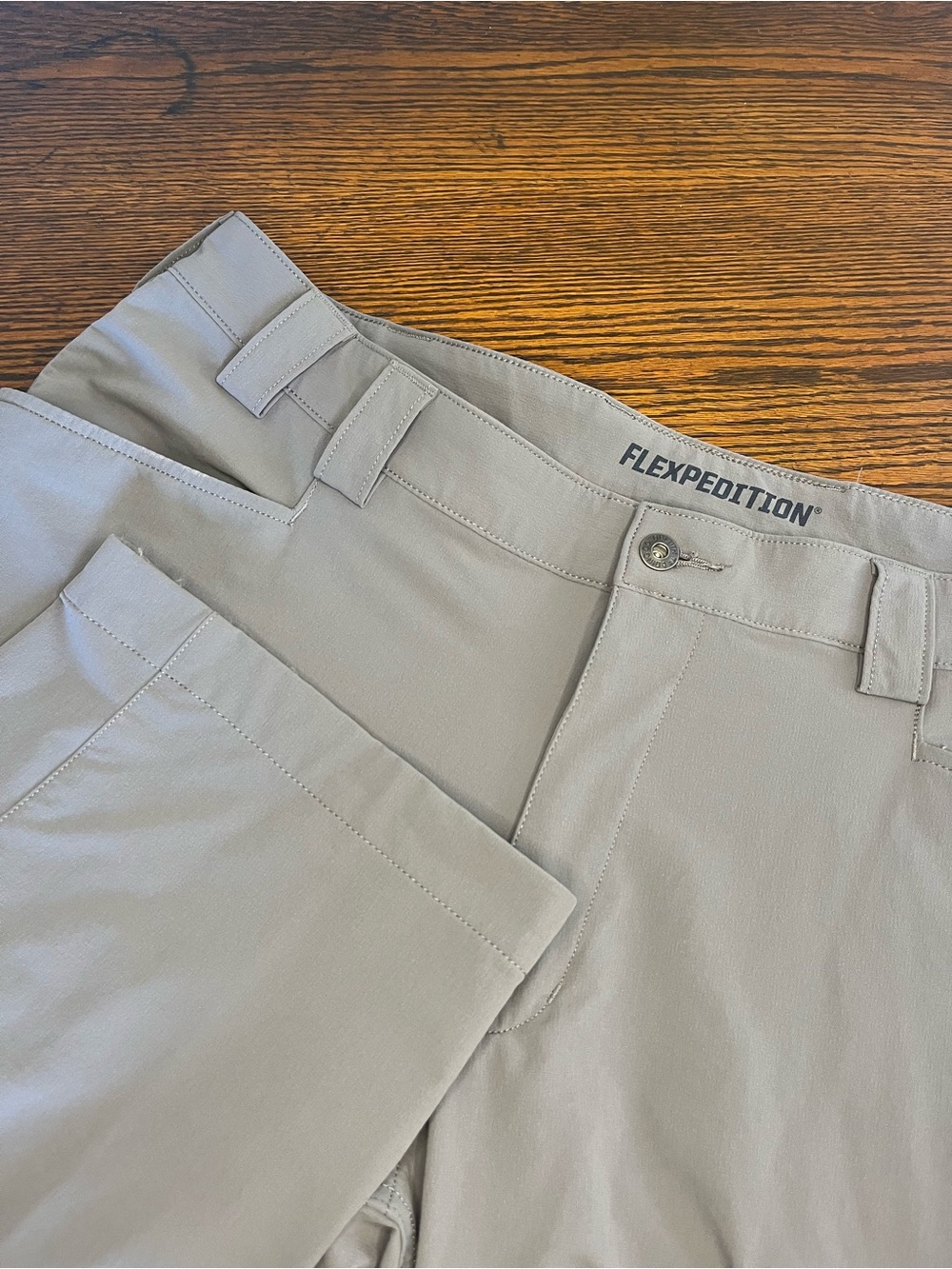 Duluth Trading Flexpedition Gray Pants Mens 40x30 Relaxed Fit Cargo Stretch Hike